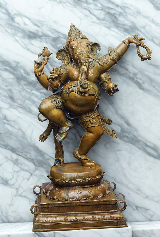 Sacred Bronze Ganesha