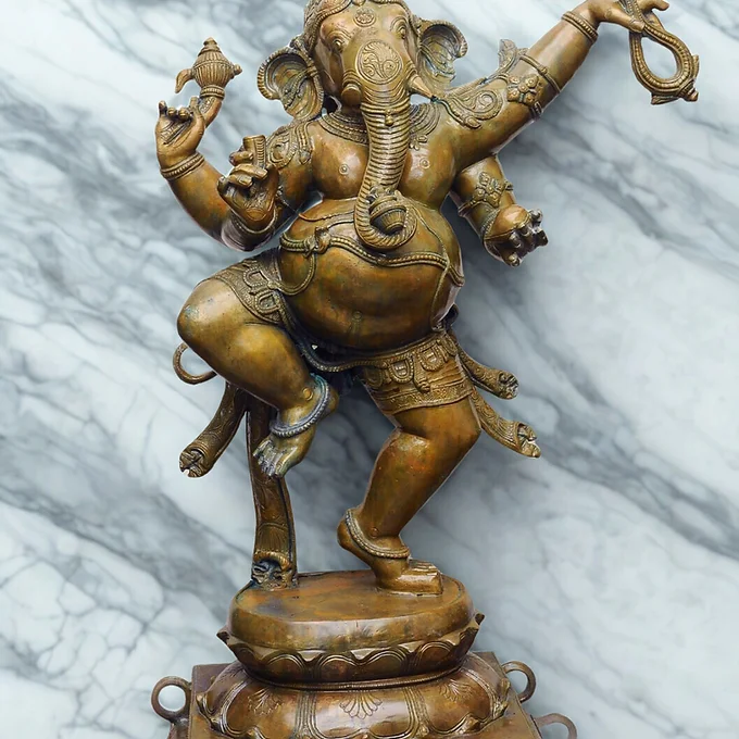 Sacred Bronze Ganesha